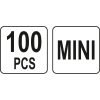 Automobilių saugiklių rinkinys 100vnt MINI-žemo profilio - Sodrinta.lt
