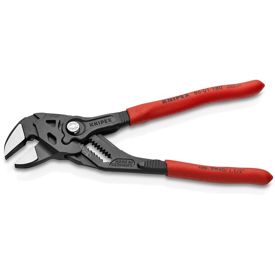 Santechninės replės - raktas KNIPEX su fiksavimu 180mm - Sodrinta.lt