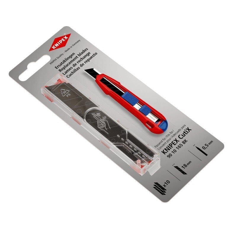 Geležtė nulaužiama peiliui 18mm (10vnt) KNIPEX - Sodrinta.lt