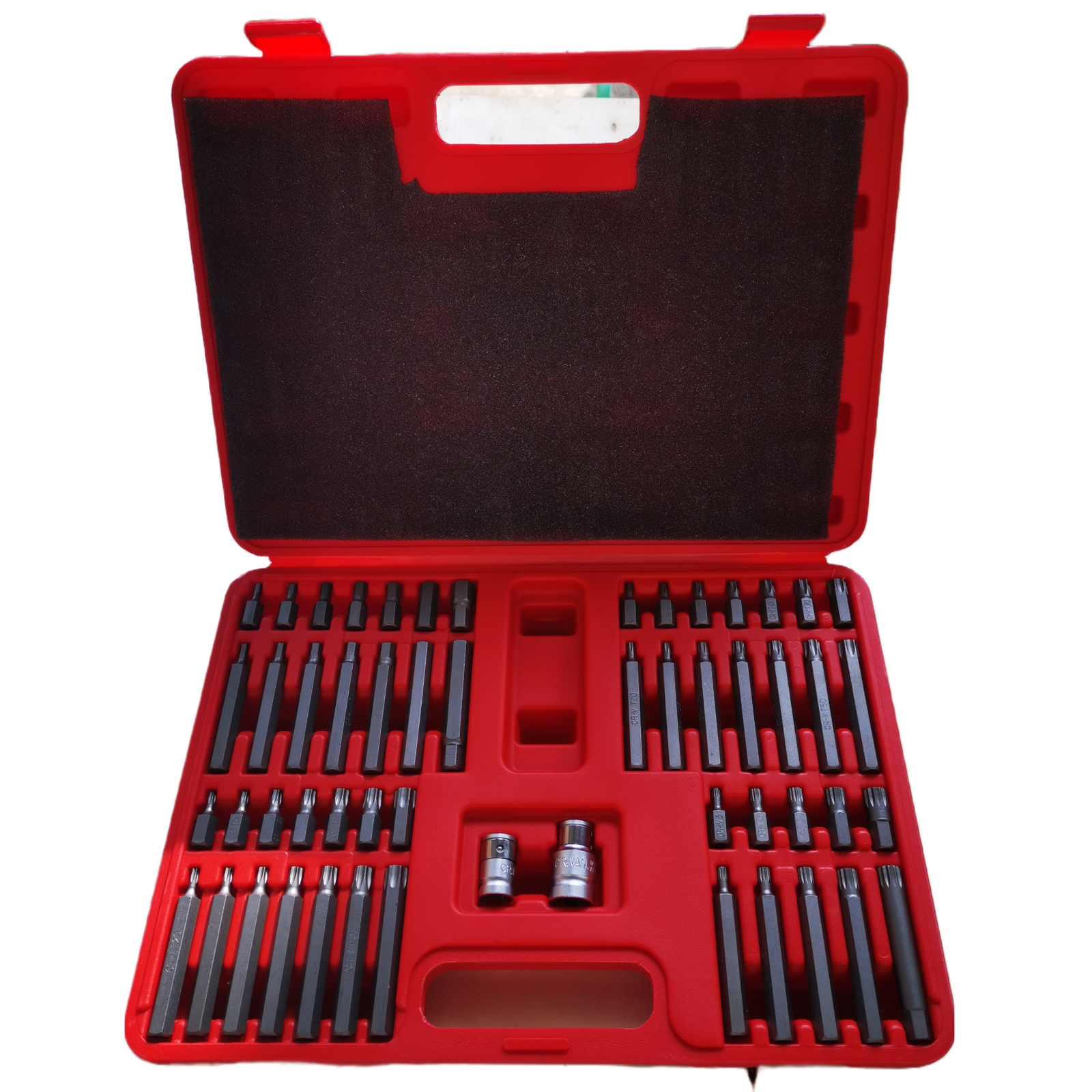 Antgalių rinkinys TORX. TORX SEC. HEX. SPLINE 54vnt. - Sodrinta.lt