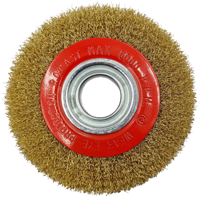 Šepetys vielinis disko tipo, plokščias, garbanotas, 250x32mm - Sodrinta.lt