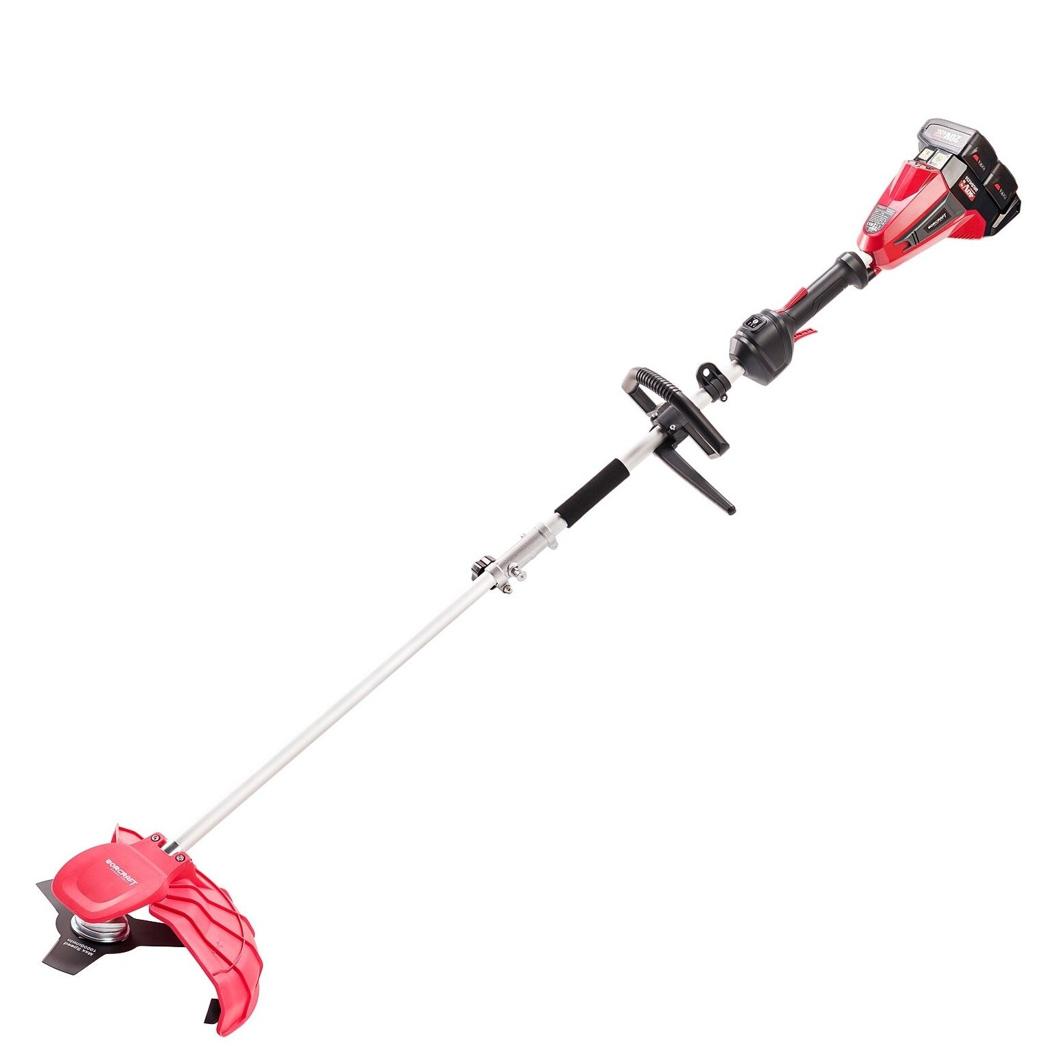Akumuliatorinis trimeris 2in1 WORCRAFT 40V (20V+20V) LI-ION - Sodrinta.lt