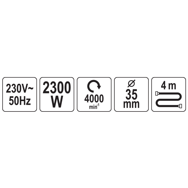 Giluminis betono vibratorius 4m 2300W - Sodrinta.lt