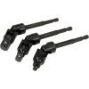 Adapterių suktuvui šarnyrinių rink. 1/4"+3/8"+1/2" (3vnt) 125mm - Sodrinta.lt