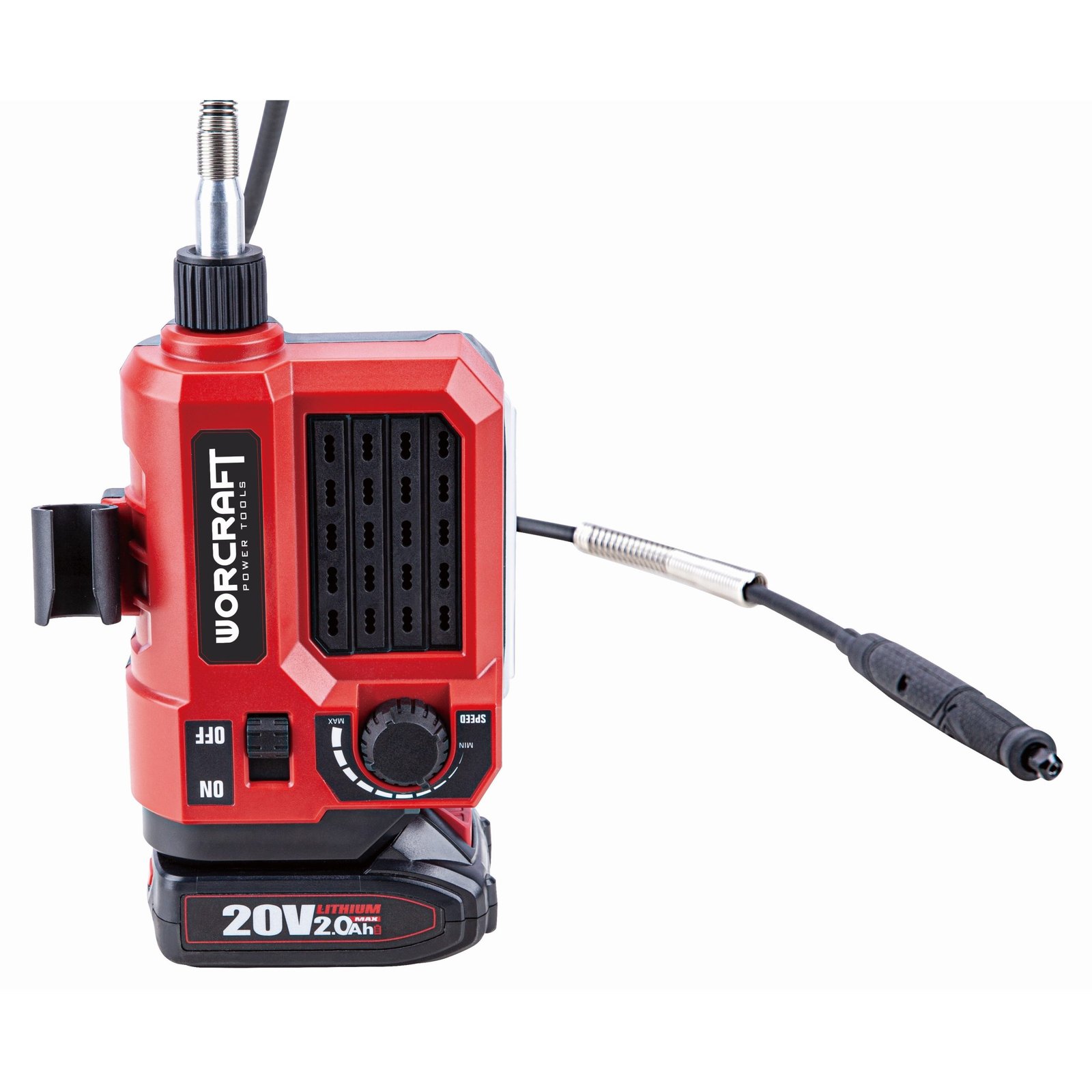Akumuliatorinis mini tiesinis šlifuoklis su priedais WORCRAFT 20V LI-ION - Sodrinta.lt