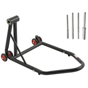 Motociklo stovas vienpusis galiniam ratui 340kg su adapteriais - Sodrinta.lt