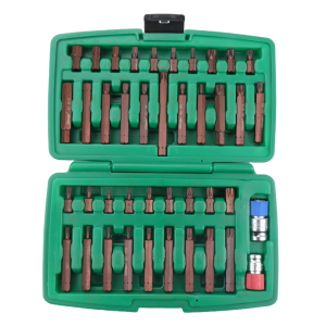 Keičiamų antgalių rinkinys (IMBUS, TORX,SPLINE) 41vnt. S2 - Sodrinta.lt
