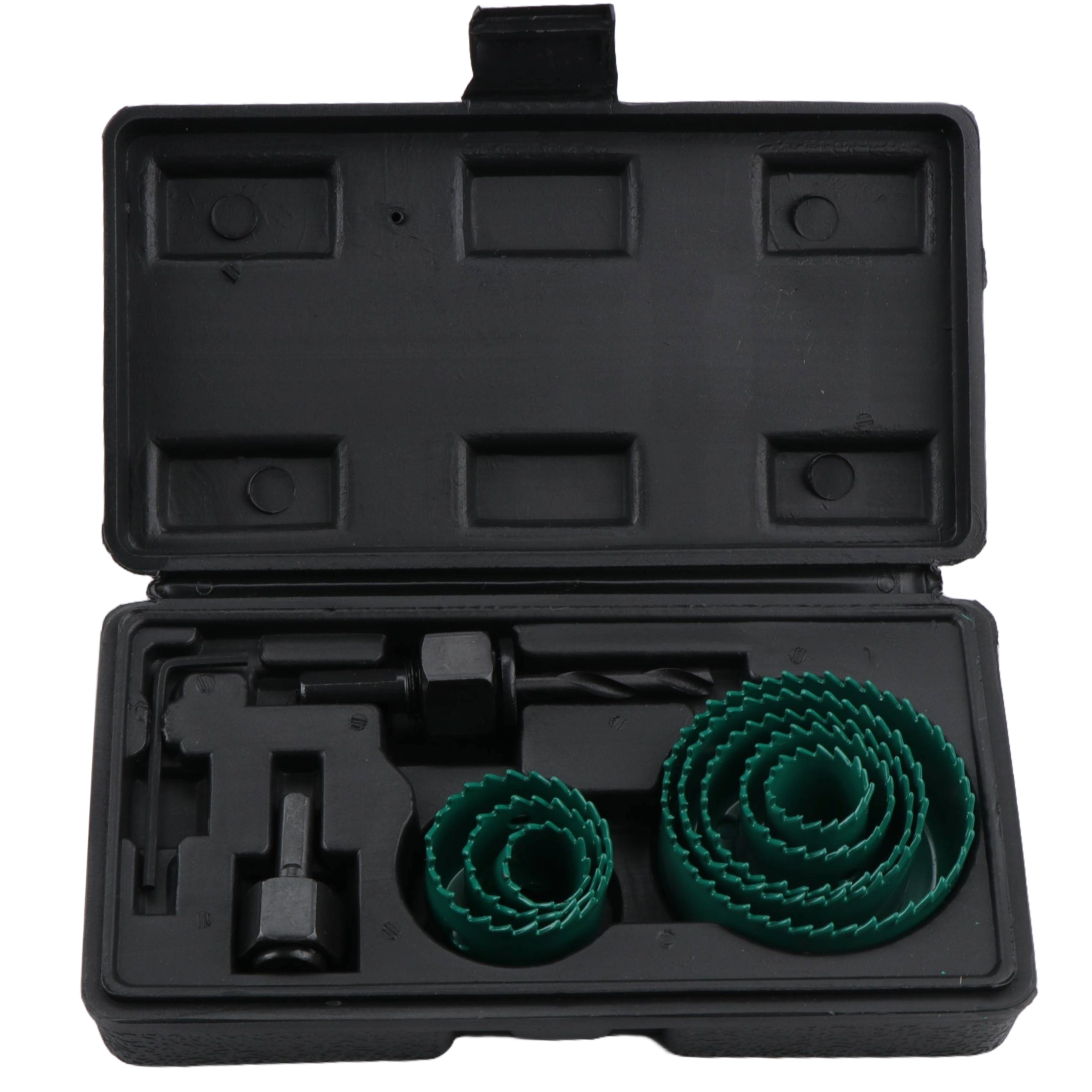 Gręžimo karūnų medžiui rinkinys 11vnt. 19/64mm - Sodrinta.lt