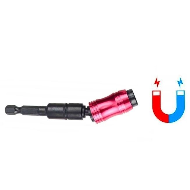 Adapteris suktuvui šarnyrinis su magnetu 1/4'' 90mm - Sodrinta.lt