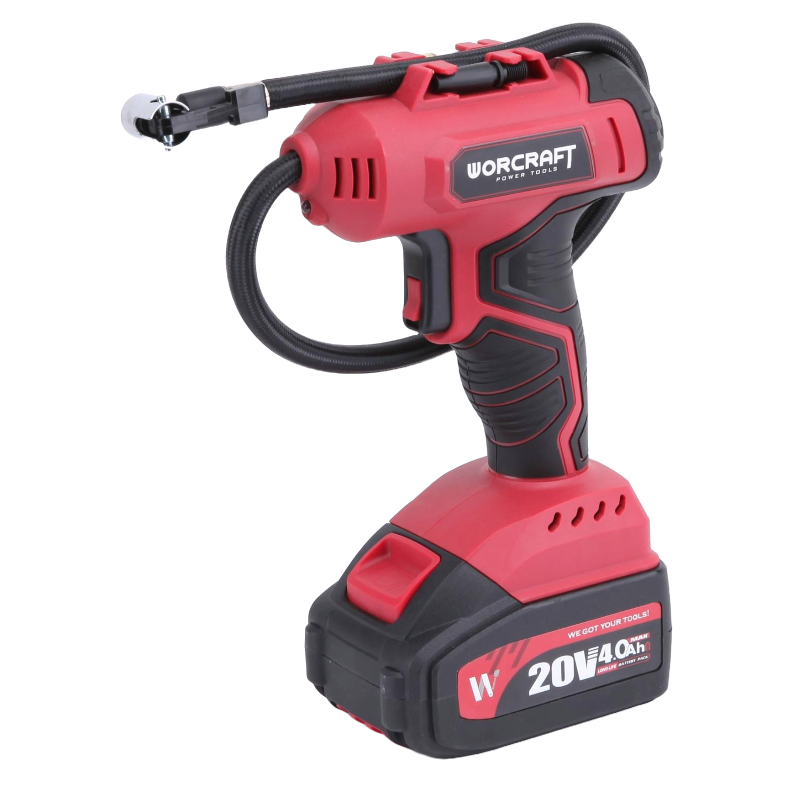 Akumuliatorinis kompresorius WORCRAFT 20V LI-ION - Sodrinta.lt