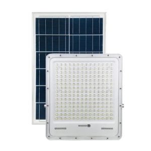Autonominis šviestuvas su saulės baterija Ir šviesos jutikliu 50W - Sodrinta.lt
