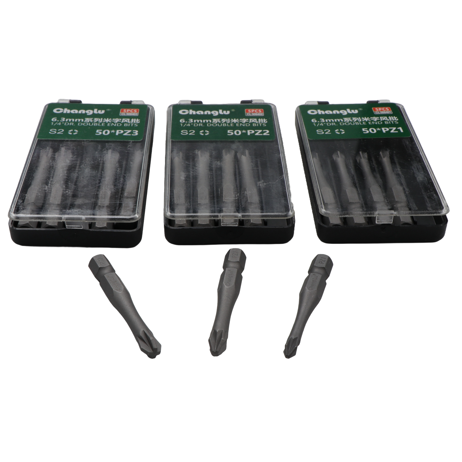 Antgalis smūginis POZIDRIV 1/4" (6.3mm), 5vnt. - Sodrinta.lt