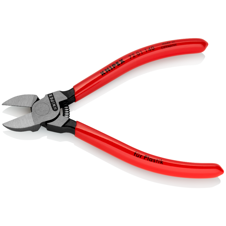 Šoninio kirpimo replės plastikams 140mm KNIPEX - Sodrinta.lt