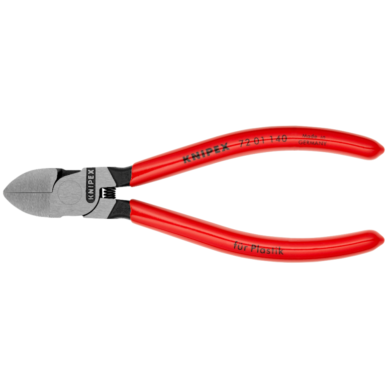 Šoninio kirpimo replės plastikams 140mm KNIPEX - Sodrinta.lt