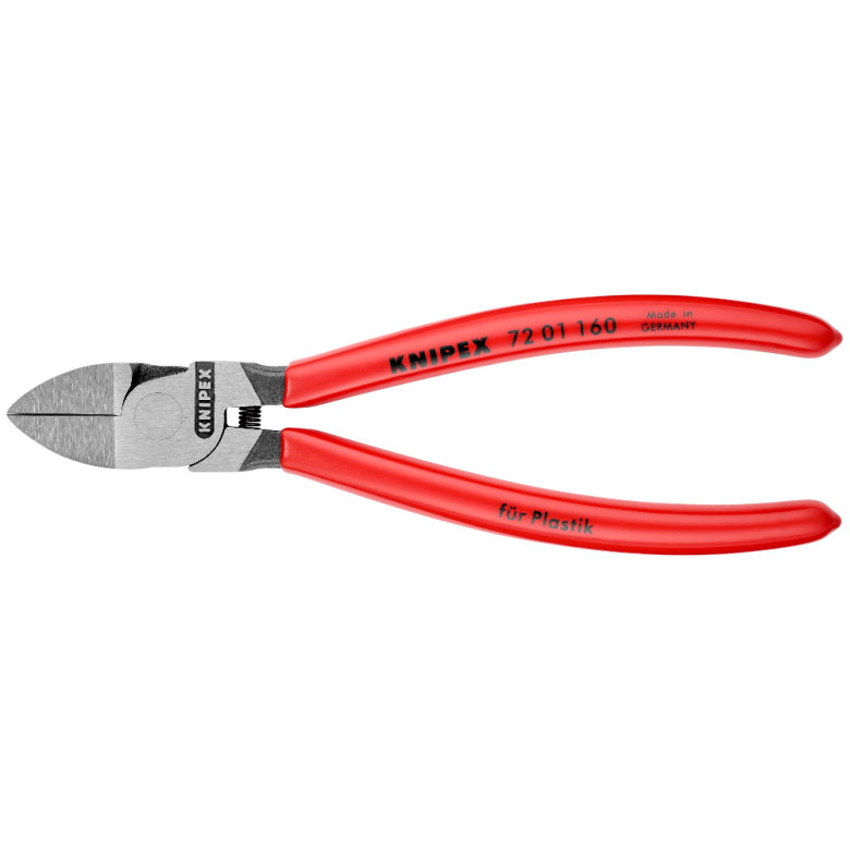 Šoninio kirpimo replės plastikui 160mm KNIPEX - Sodrinta.lt