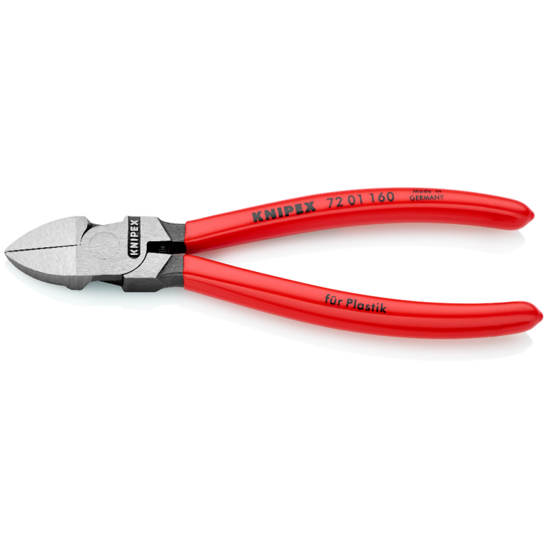Šoninio kirpimo replės plastikui 160mm KNIPEX - Sodrinta.lt