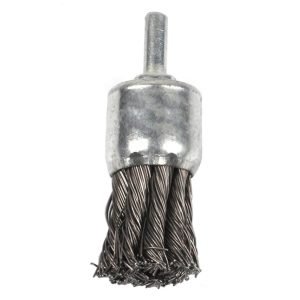 Šepetys INOX teptuko tipo, susuktas 25mm su koteliu - Sodrinta.lt