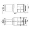 Elektrinė gervė 12V 2500LBS/1134KG (metalinis lynas) - Sodrinta.lt