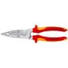 Replės elektros instaliacijos darbams daugiafunkcinės VDE 200mm KNIPEX - Sodrinta.lt