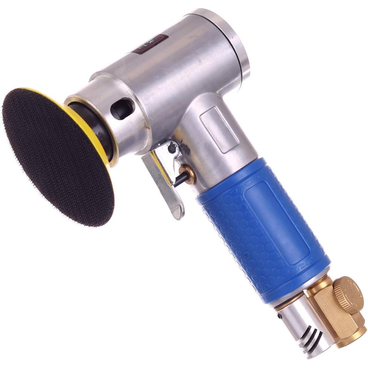Pneumatinis mini orbitinis poliruoklis kampinis 75mm - Sodrinta.lt