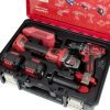 Akumuliatorinio suktuvo-gręžtuvo ir kampinio šlifuoklio WORCRAFT rinkinys 20V LI-ION (XCUBE dėžė) - Sodrinta.lt
