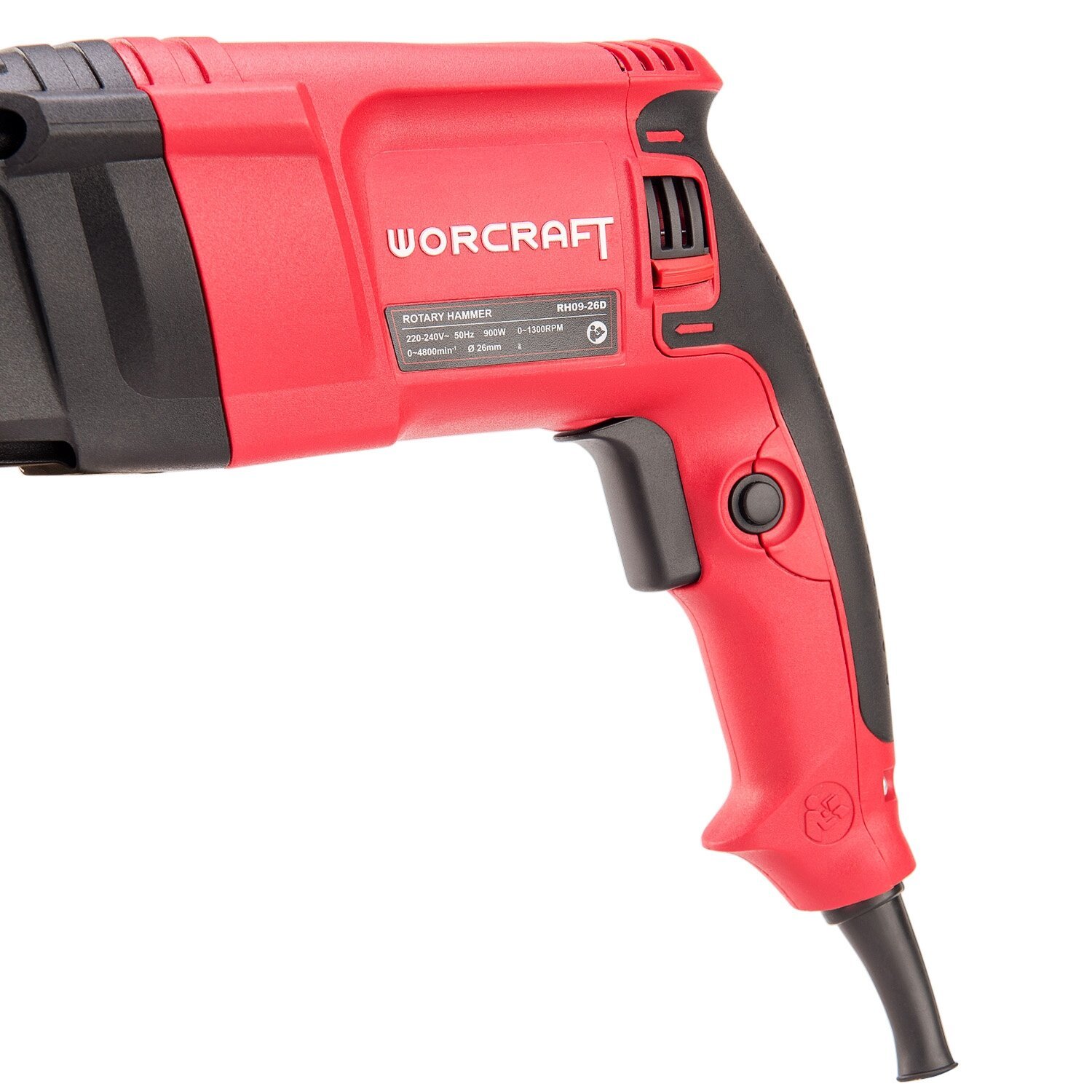 Perforatorius WORCRAFT 900W SDS+ su priedais (plastikinė dėžė) - Sodrinta.lt