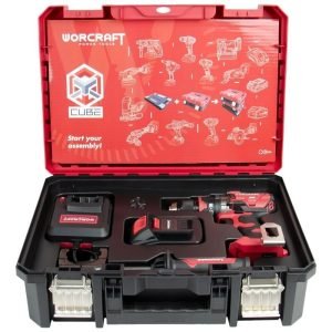 Akumuliatorinis suktuvas-gręžtuvas su kalimu WORCRAFT 20V LI-ION (XCUBE dėžė) - Sodrinta.lt