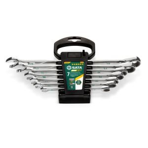Kombinuotų raktų su terkšle rinkinys 7vnt. (8-19mm) 120XP - Sodrinta.lt