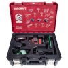 Akumuliatorinis lazerinis nivelyras 360°x3D 12 linijų (žalias) WORCRAFT 20V 2.0Ah LI-ION (XCUBE dėžė) - Sodrinta.lt