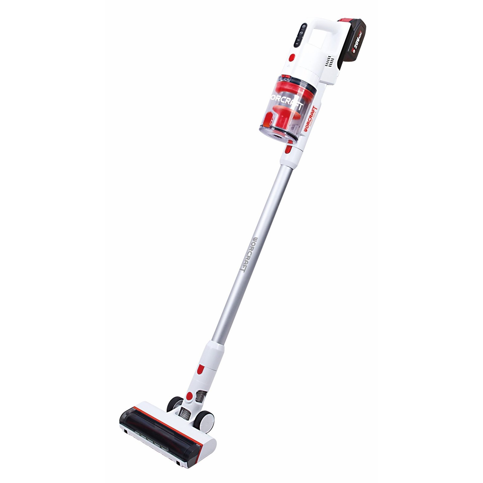 Akumuliatorinis dulkių siurblys šluota WORCRAFT 20V LI-ION - Sodrinta.lt