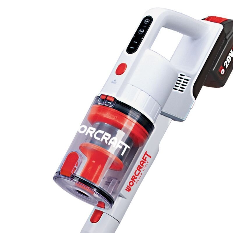 Akumuliatorinis dulkių siurblys šluota WORCRAFT 20V LI-ION - Sodrinta.lt