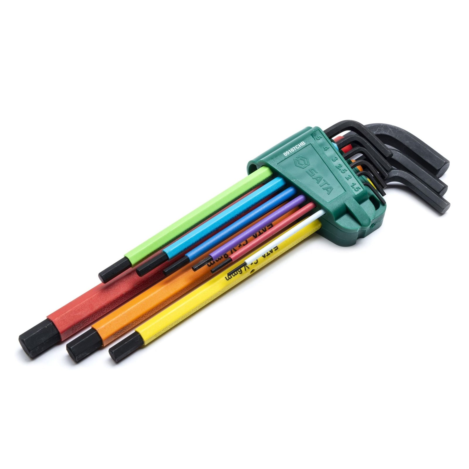 L-tipo šešiakampių vidutinių, raktų rinkinys 9vnt. (spalvoti)(1.5-10mm) - Sodrinta.lt