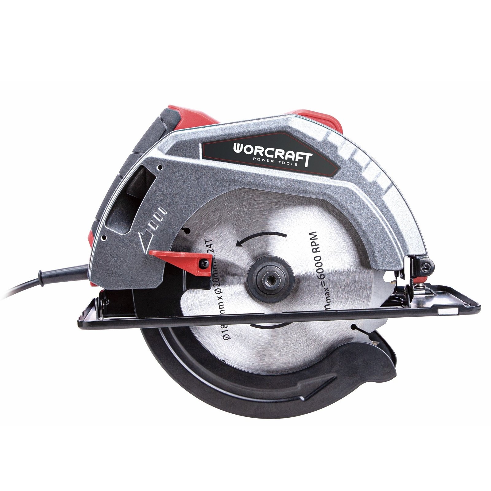 Diskinis pjūklas WORCRAFT 185mm 1500W - Sodrinta.lt