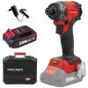 Akumuliatorinis smūginis suktuvas 1/4'' HEX WORCRAFT 20V LI-ION (plastikinė dėžė) 2.0Ah - Sodrinta.lt