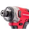 Akumuliatorinis smūginis suktuvas 1/4'' HEX WORCRAFT 20V LI-ION (plastikinė dėžė) 2.0Ah - Sodrinta.lt