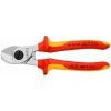 Kabelio kirpimo žirklės elektrikui VDE 165mm KNIPEX - Sodrinta.lt