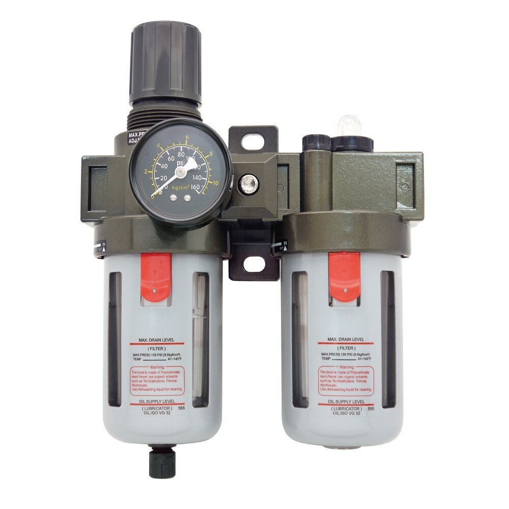 Oro srauto reguliatorius 3/4" su filtru ir tepaline - Sodrinta.lt