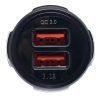 Įkroviklis automobilinis greito krovimo 12V/24V, USB/3.1A + USB/QC3.0 - Sodrinta.lt
