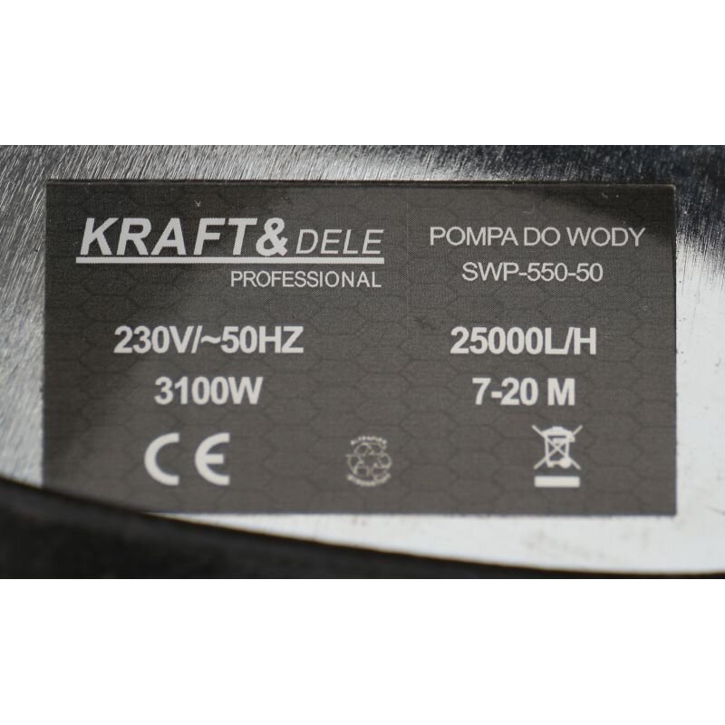 Drenažinis siurblys 3100W 220V/50Hz su smulkintuvu - Sodrinta.lt