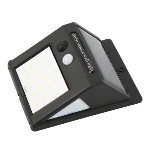Sieninis šviestuvas su saulės baterija ir judesio jutikliu 6W 5500K LED - Sodrinta.lt