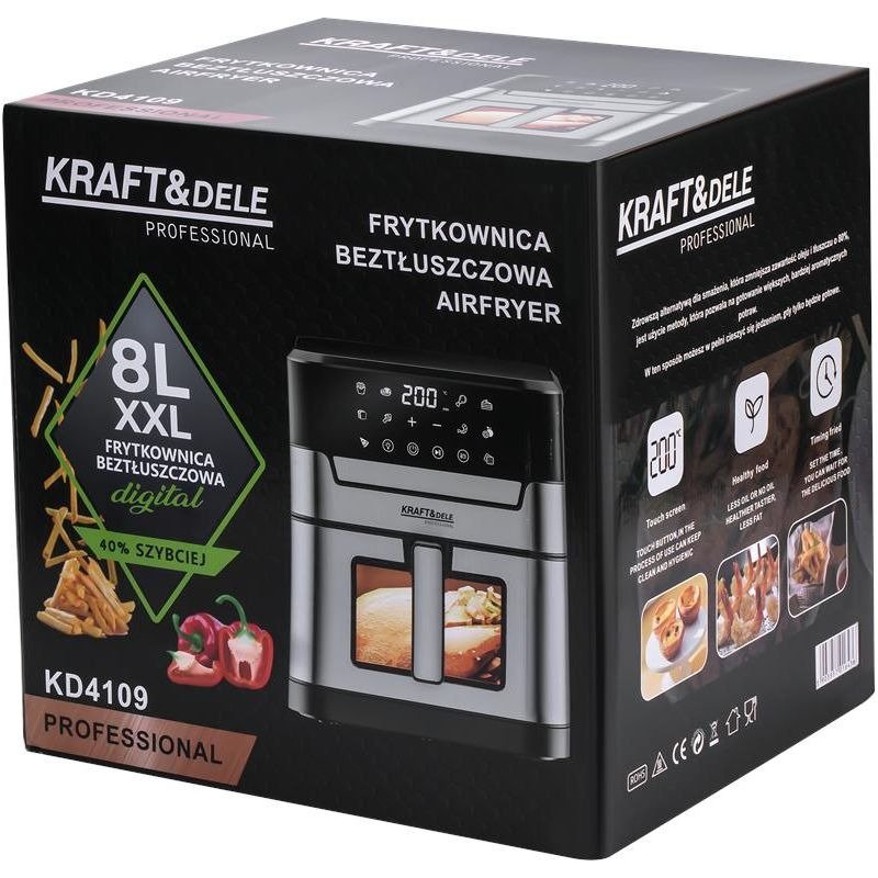 Karšto oro gruzdintuvė KD4109, 8 l, 2200 W - Sodrinta.lt