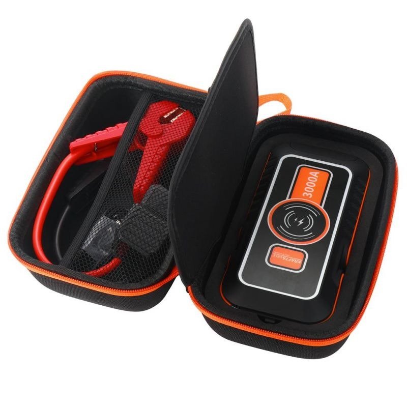 Powerbankas – automobilio paleidėjas su LED žibintuvėliu ir belaidžiu įkrovimu KD5493 - Sodrinta.lt