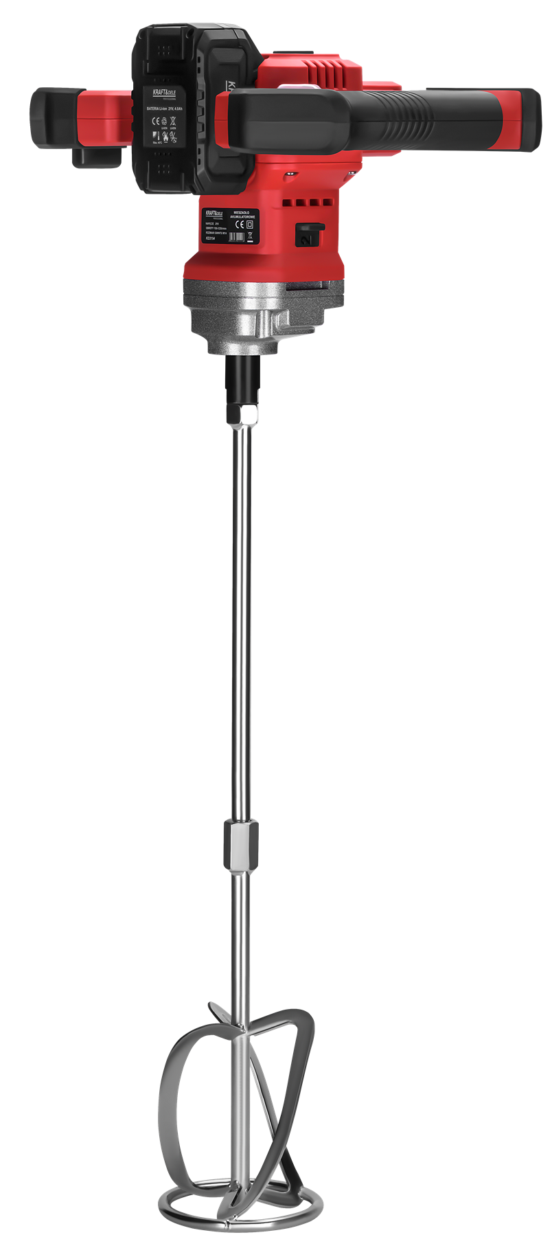 MIESZADŁO AKUMULATOROWE 21V M14 140mm BEZSZCZOTKOWE 2 x 4Ah KD3194 - Sodrinta.lt