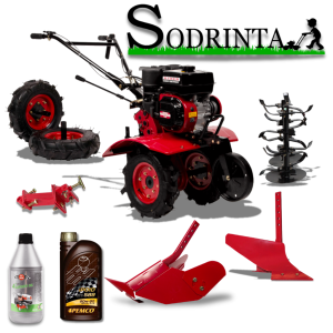 Benzininis Motoblokas - kultivatorius RIDER R-850/3 Didelė komplektacija - Sodrinta.lt