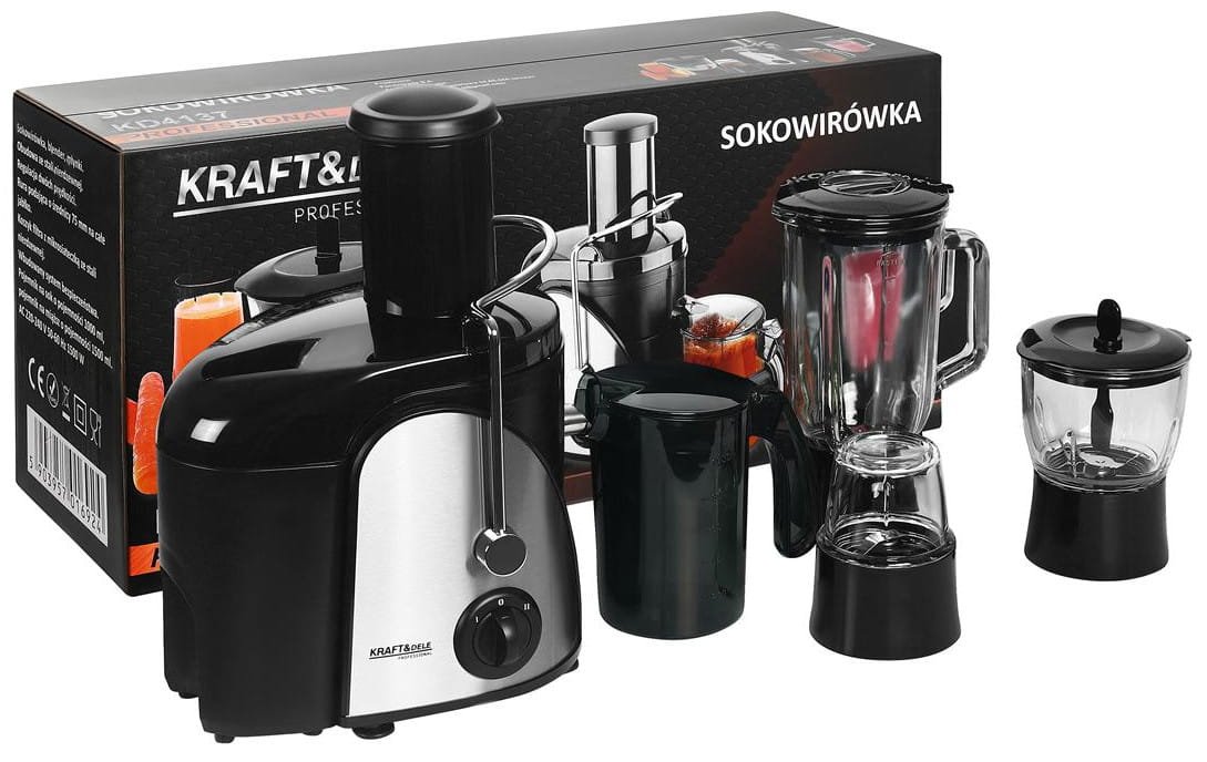 Sokowirówka 1500W + akcesoria KD4137 - Sodrinta.lt