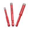 Zestaw otwornic diamentowych do gresu 3 elementy HEX 6 8 10 mm KD12645 - Sodrinta.lt
