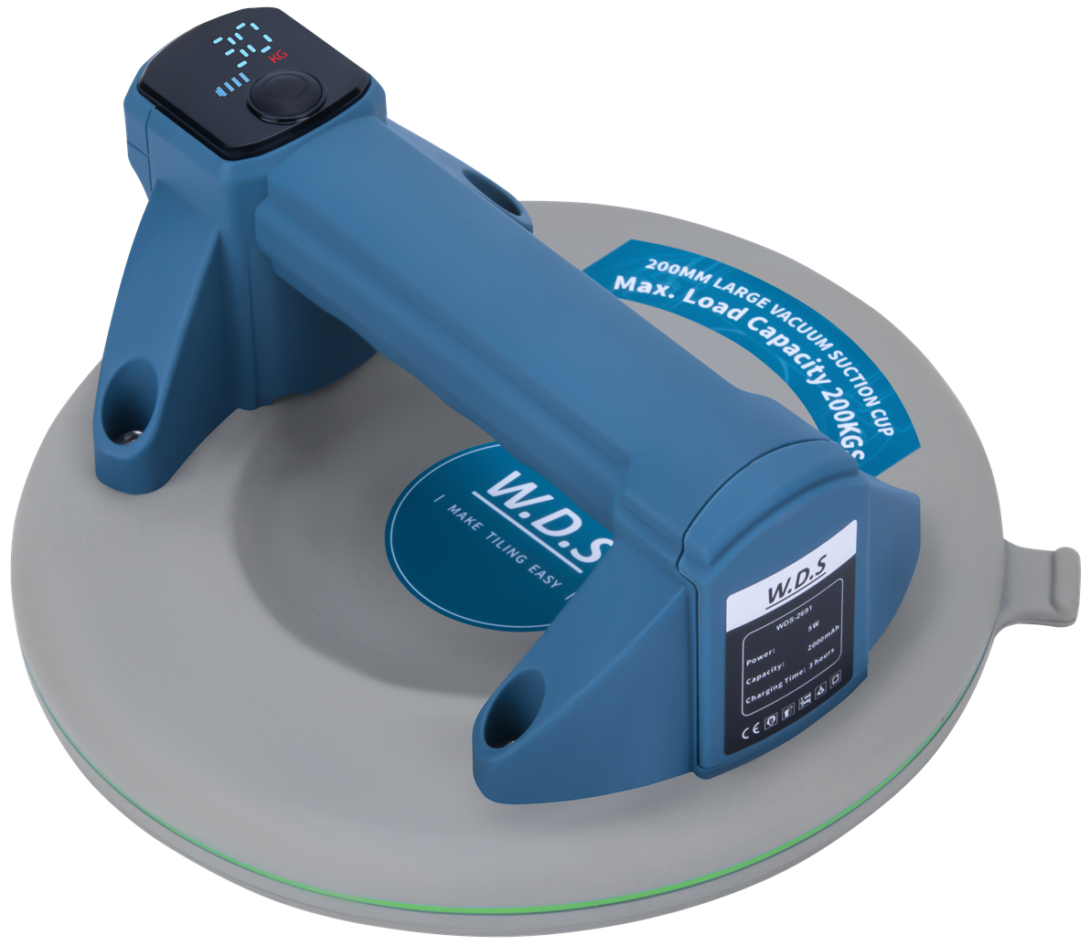 Akumuliatorinis vakuuminis siurbtukas 200 mm, 200 kg, USB-C, WDS2691 - Image 3