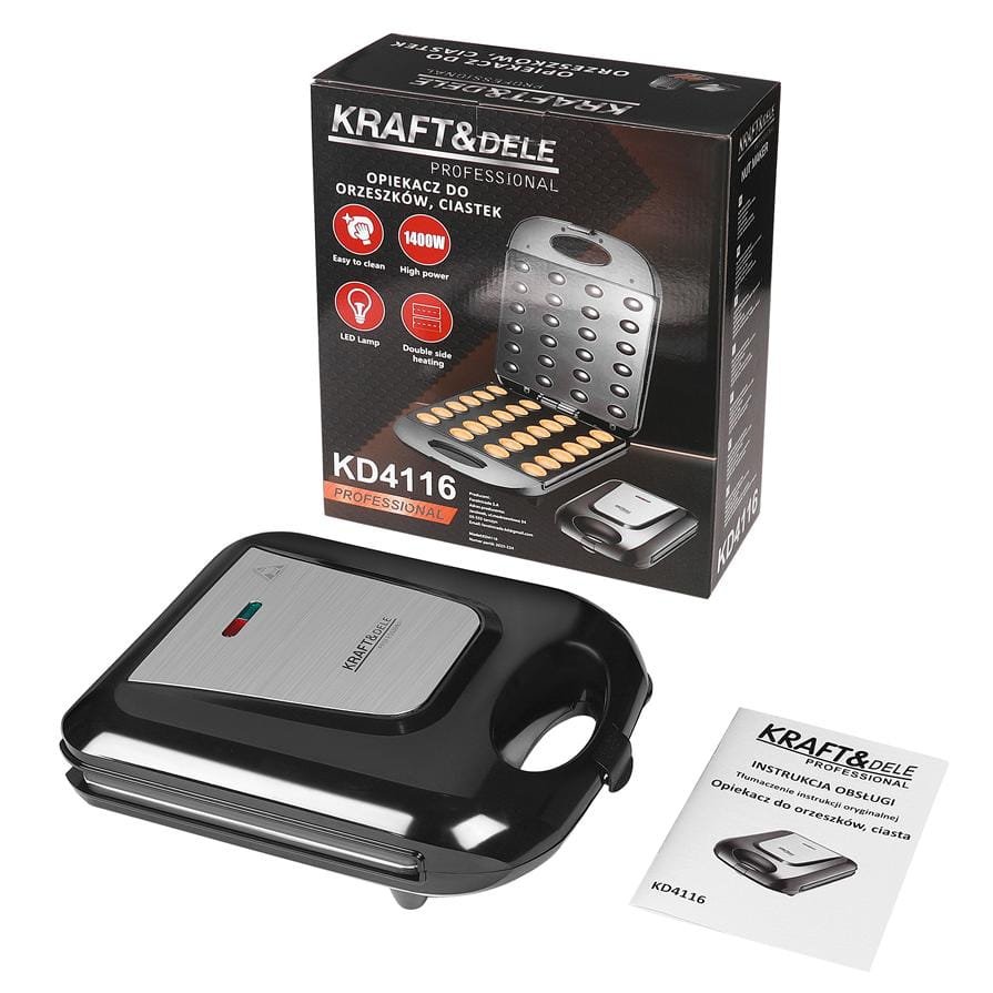 OPIEKACZ DO CIASTECZEK, ORZESZKÓW 1400W KD4116 - Sodrinta.lt