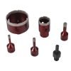 Deimantinių grąžtų (karūnų) rinkinys 6 vnt. 6–68 mm M14 KD12643 - Sodrinta.lt