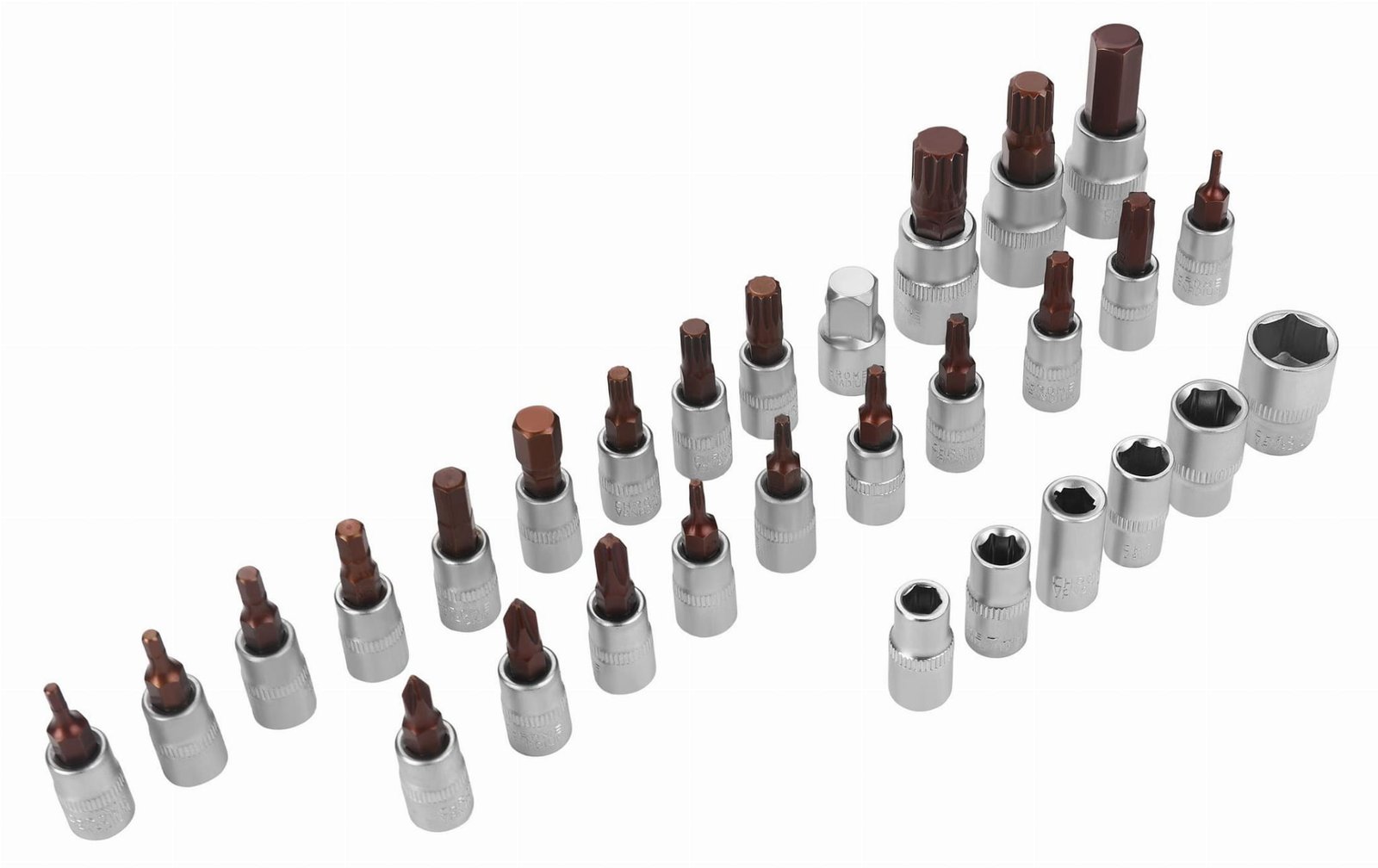 Dinamometrinis raktas 1/4" 5–25 Nm, 32 dalių rinkinys KD11394 - Sodrinta.lt